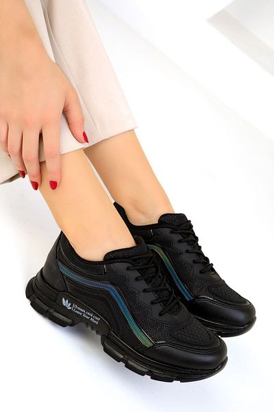 SOHO Women's Sneaker 19255 - Black Black