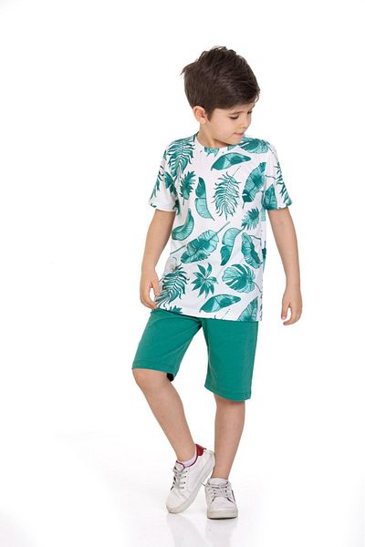CiciTime Çocuk Modası Boy's Casual Set - Summer Shorts and Capris