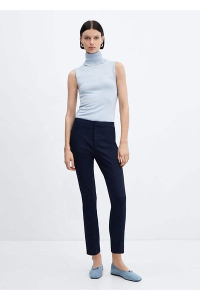 MANGO Woman Pantaloni skinny tăiați