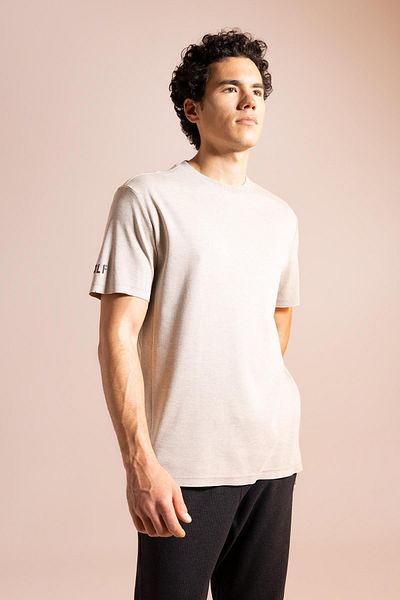DeFacto Μπλουζάκι Premium Regular Fit Crew με κοντό μανίκι Z9346az23sp