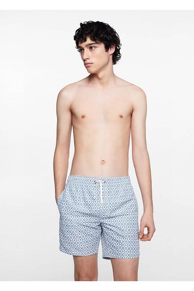Mango Teen Μαγιό με γεωμετρικό σχέδιο