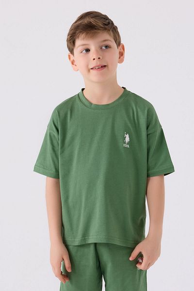 U.S. Polo Assn. Boy's Green Bermuda Suit