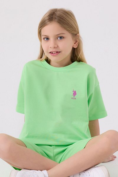 U.S. Polo Assn. U.S. Polo Assn Girl - Pistachio Green Bermuda Suit