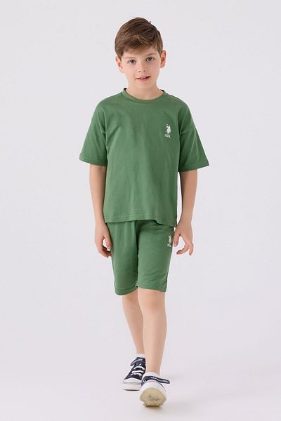 U.S. Polo Assn. Boy's Green Bermuda Suit