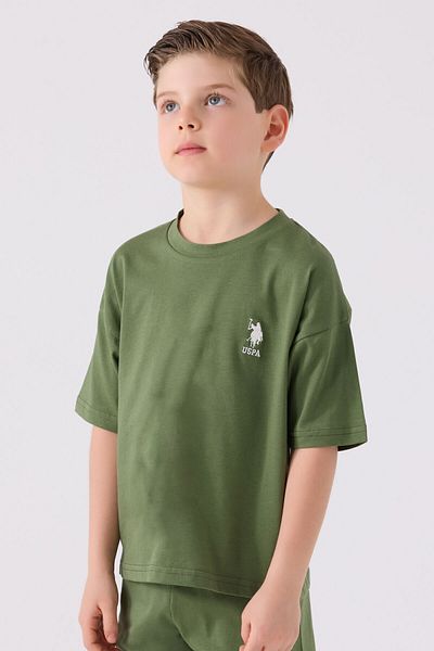 U.S. Polo Assn. Boy's Green Bermuda Suit
