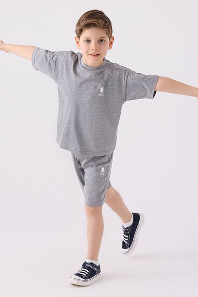 U.S. Polo Assn. Boy's Gray Bermuda Suit