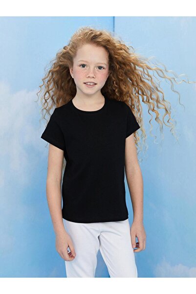 LC Waikiki LCW Kids Girls - Crew Neck Basic κοντομάνικο μπλουζάκι