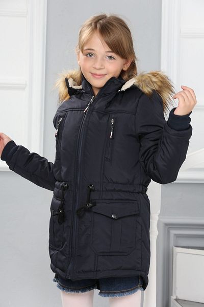 Asortik Kids Girl's Water and Windproof Winter Long Jacket Coat
