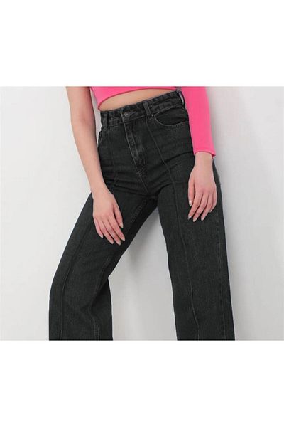 Asortik Kids Denim Wide Leg High Waist Jeans