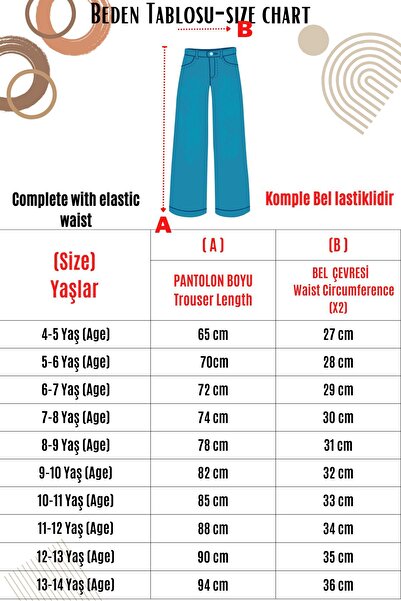 Asortix Kız Çocuk %100 Pamuk Esnek Pelli Kot Pantolon