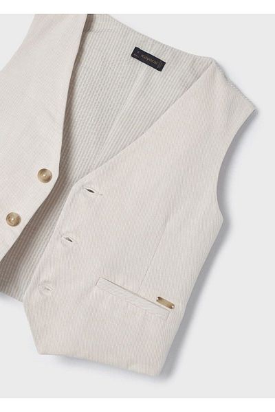 MAYORAL Beige Linen Boy's Vest 3359