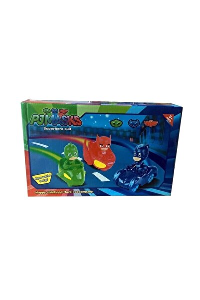 Pj Maskeliler 11 Figure Set, 4 Pajamas, 3 Vehicles and 4 Accessories