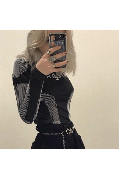 Touz Moda Vintage Black Mısbhv Snap Body