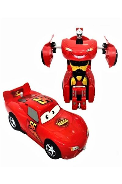 Şimşek Mcqueen Cars Robota Dönüşen Transformers Oyuncak Araba