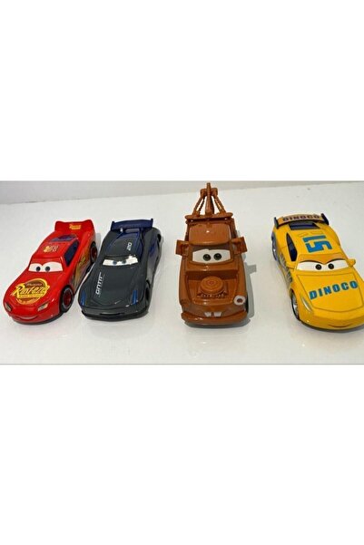 Mia Cars Şimşek Mcqueen Mater Oyuncak Arabalar 4'lü Set