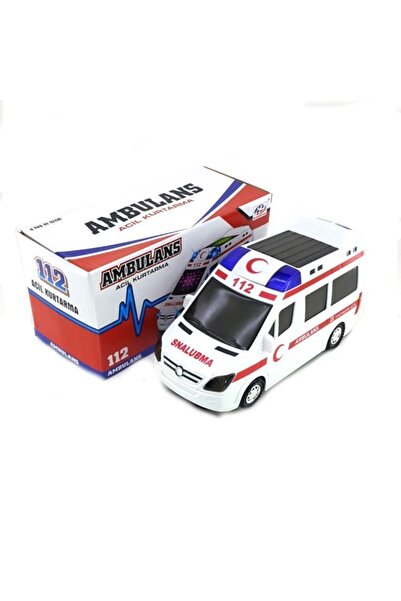 Kids Pilli Işıklı Müzikli Ambulans