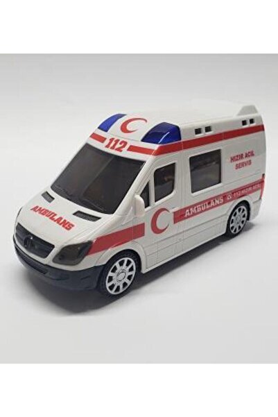 mrc Pilli 3d Işıklı Ambulans Sesli Oyuncak Araba