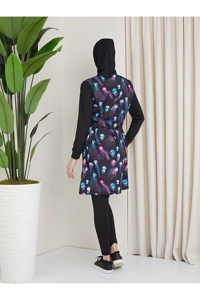yessir Hijab Swimsuit Parachute Water Repellent Fabric Waterproof Swimsuit Set