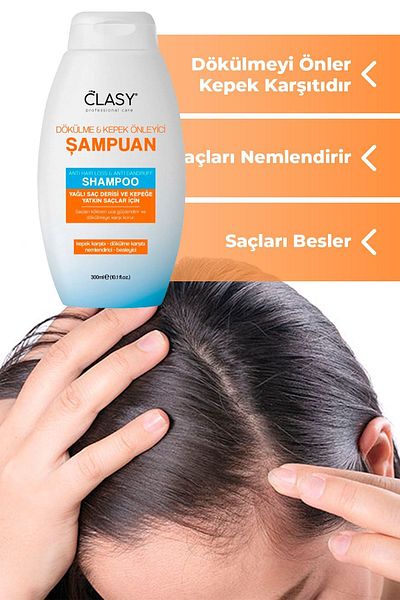 Clasy Care Care Anti-Spill and Dandruff Shampoo 300 ml