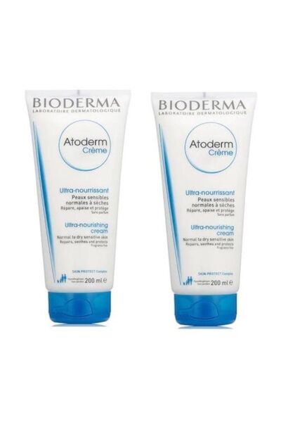 Bioderma Kuru, Hassas Ve Atopik Ciltler Için Nemlendirici Yüz Ve Vücut Bakım Kremi 200 ml 2 Adet