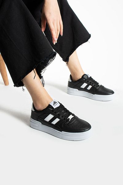 İnan Ayakkabı Insports Women's Black Casual Sneakers & Sports Shoes Orthopedic Insole (3 cm Height)