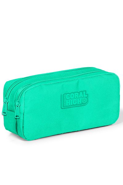 Yaygan Coral High Kids Water Green Two Compartment Pencil Bag 22193
