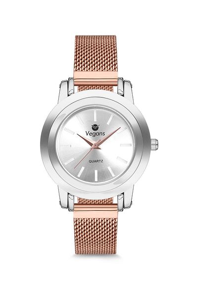 Vegans 8504 Women's Wicker Wristwatch
