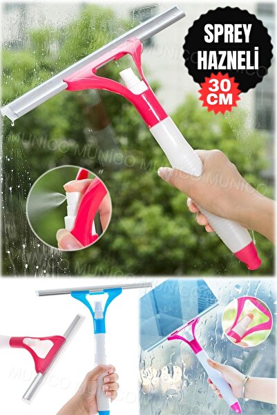 Munico Çok Fonksiyonlu Sprey tipi Cam Aracı Fırça Temizleyici Saplı Kazıyıcı ...