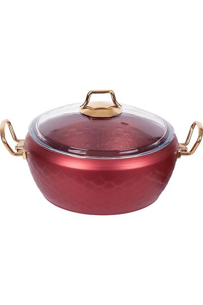 Koch Collection LEON 7 PIECE GRANITE COOKER SET - RED