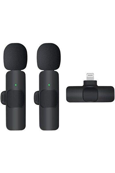 Torima 2 Adet Kablosuz Yaka Mikrofonu Iphone 2'li Mini Mikrofon K9