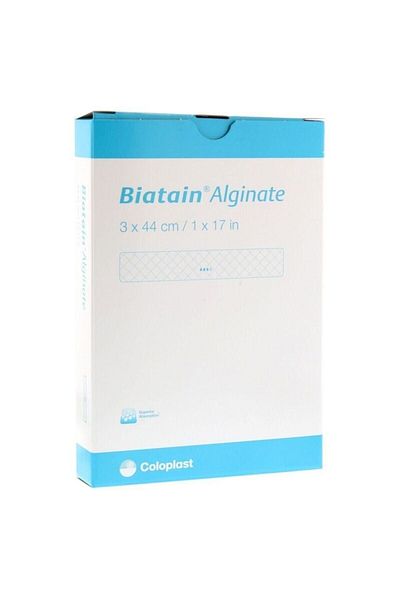 Coloplast (6 قطع) غطاء / حشوة للجروح بشريط ألجينيت 3740، 3 سم × 44 سم