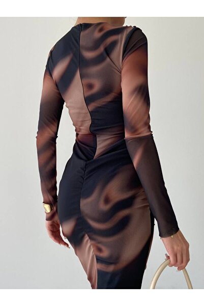 SONREİR NOU CĂPTĂTURĂ DE SEZON - STRAPLEZ - MÂNĂCĂ SINGĂ - MODEL NU - FLOARE - ROCHIE DE MĂRI MIDI DE TUL CU MOLAN TRANDIDARI