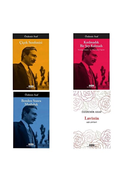 Yapı Kredi Yayınları Çiçek Senfonisi - Kırılmadık Bir Şey Kalmadı - Benden Sonra Mutluluk - Lavinia Aşk Şiirleri Özdemir
