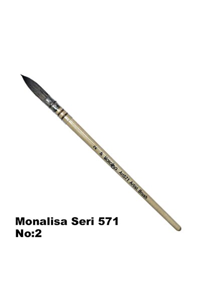 Monalisa Sulu Boya Fırçası Sincap Kılı Seri 571 No 2