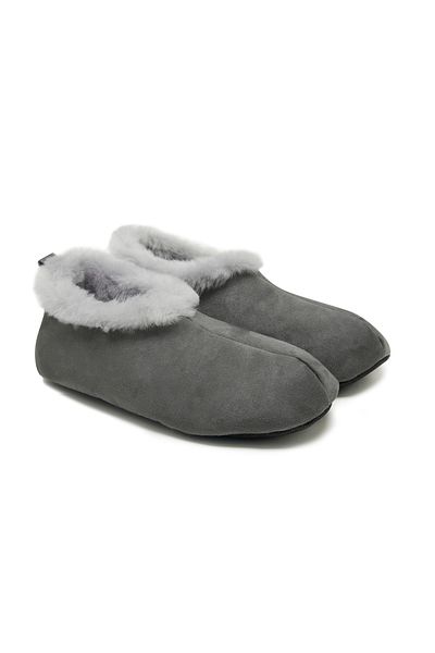 Desa Botine de lână pufoase pentru femei Anja Grey