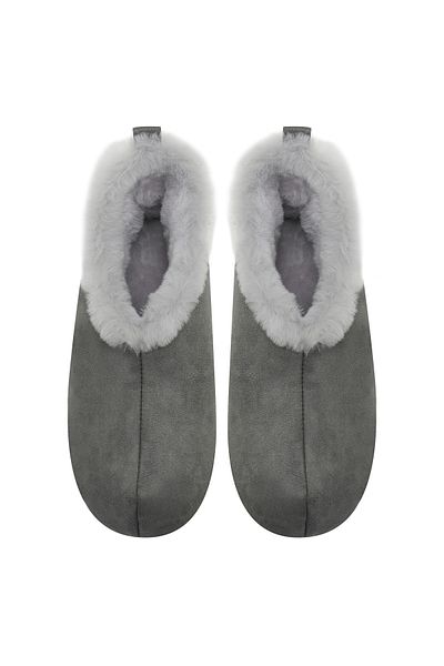 Desa Botine de lână pufoase pentru femei Anja Grey