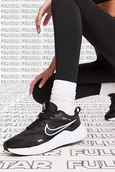 Nike Downshifter 12 Walk Run Παπούτσια Μαύρα Unisex Παπούτσια για τζόκινγκ Μαύρα