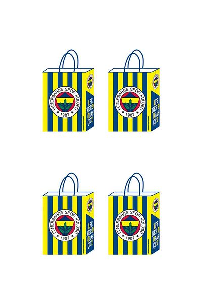 Yusuf Dirik YD Party Supplies 12 Fan Printed Gift Bags Small Size 18x24 Cm
