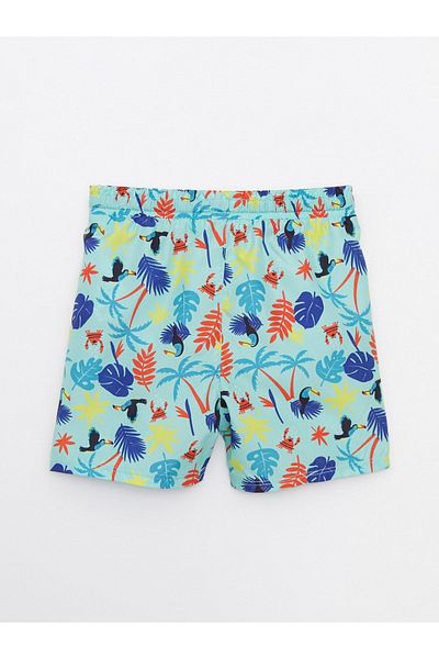 LC Waikiki Printed Baby Boy Swim Shorts Made of Flexible Fabric