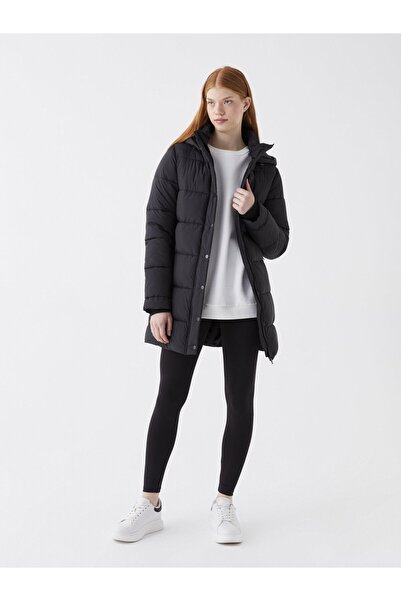 LC Waikiki Dámský kabát s kapucí Puffer