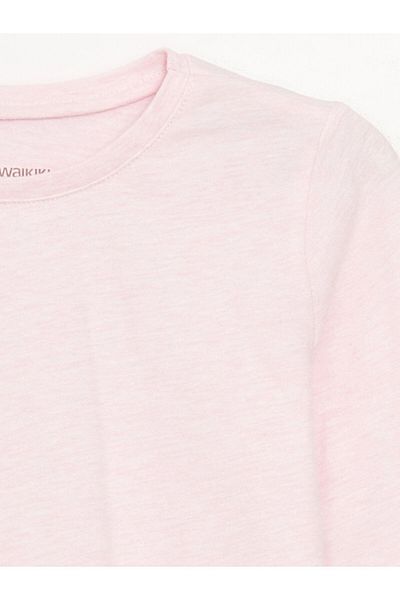 LC Waikiki Lcw Kids Crew Neck Basic μακρυμάνικο μπλουζάκι για κορίτσια (W3)