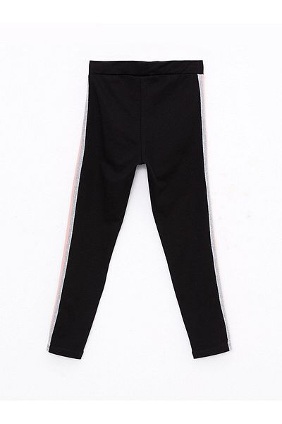 LC Waikiki Basic Βαμβακερό μακρύ καλσόν για κορίτσια με ελαστική μέση
