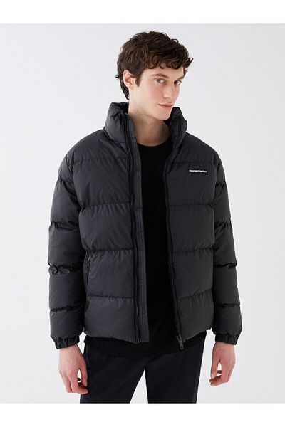 LC Waikiki Ανδρικό πουπουλένιο παλτό - Standard Fit, Stand Collar