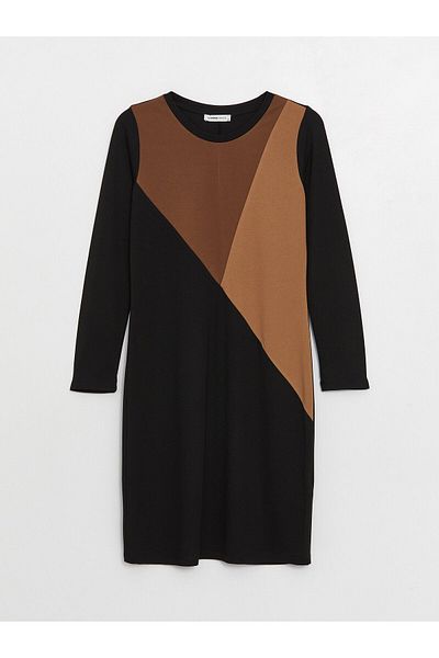 LC Waikiki Color Blocked Long Sleeve Women's Dress