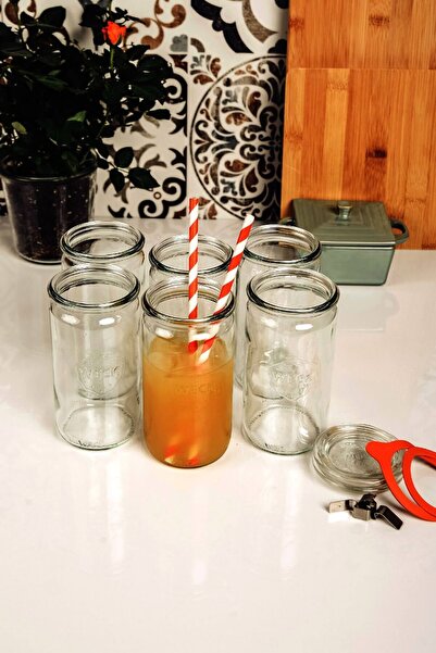 Weck طقم مرطبان اسطواني 340 مل (6 قطع) 975