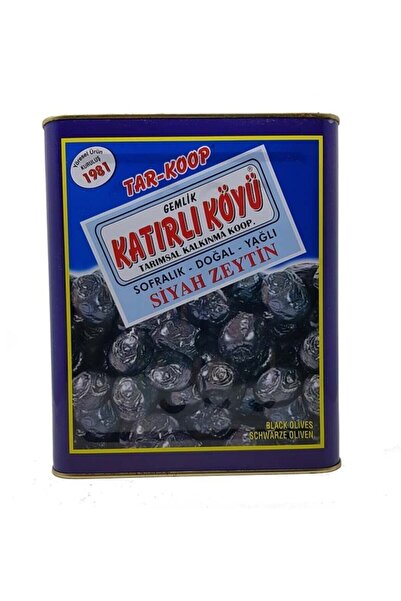 Katırlı Zeytin Gemlik Katırlı Köyü Siyah Zeytin 10 Kg Teneke