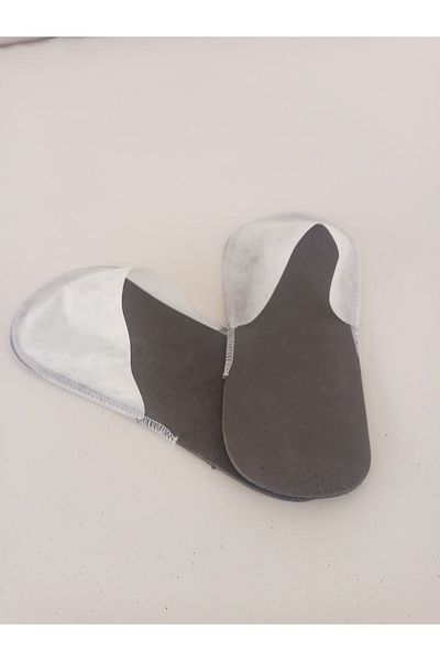 Nsb Slippers 100 زوج من شباشب الفنادق للاستعمال مرة واحدة، أوفرلوك، أسود-أبيض