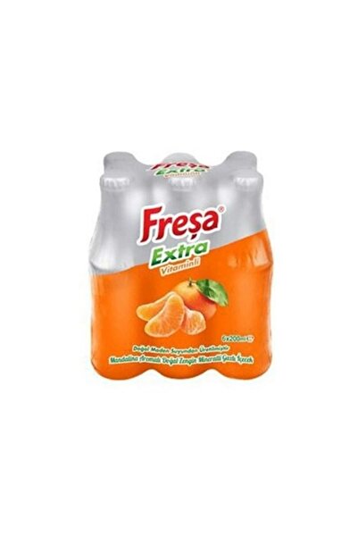 FREŞA Extra Mandalina Aromalı Doğal Maden Suyu 6x200 Ml. (MEYVELİ SODA)