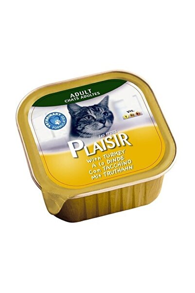 Plaisir Hindi Etli Pate Yetişkin Kedi Yaş Maması X 12 Adet 100 g