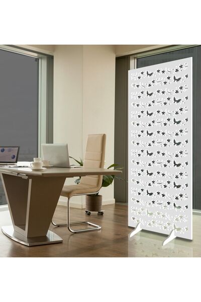 Liar Dekor Liar Ahşap Seperatör (Paravan) - KSP-03 - (18 mm) - (85 cm x 210 cm) - (Beyaz)